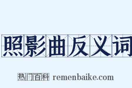 照影曲反义词是什么意思的图片